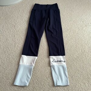 Darren + Phillip tri-colored leggings with pockets.